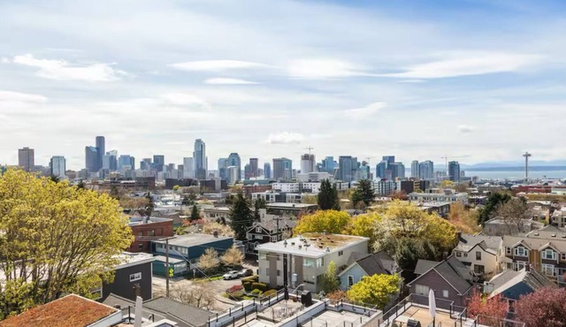 Stylish urban getaway with rooftop views.