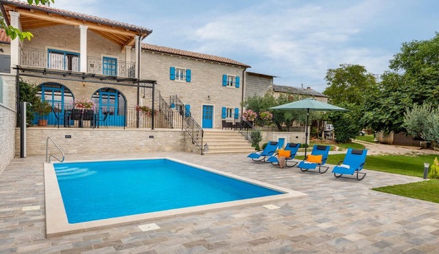 Stylish villa with swimming pool and garden