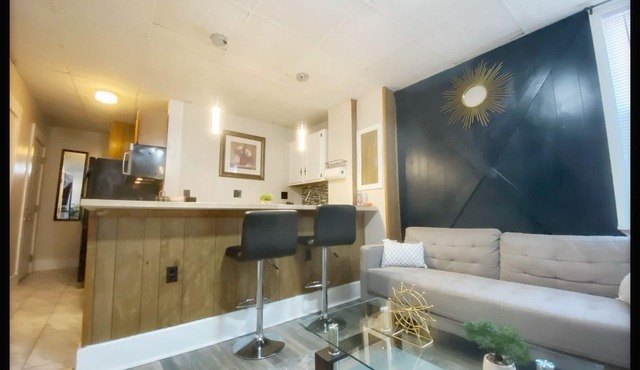 Stylish walk-in private one bedroom apt