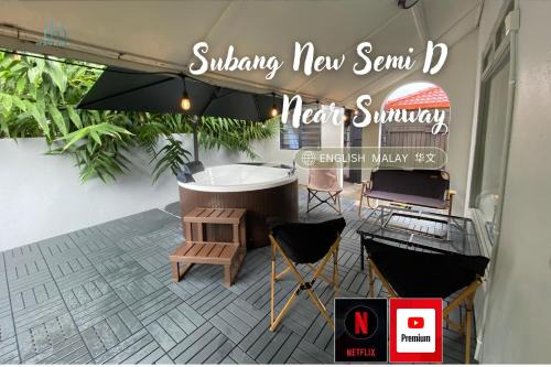Subang New SemiD near Sunway Lagoon up to 16pax