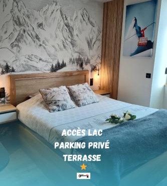 Sublime Studio proche du lac avec parking privé