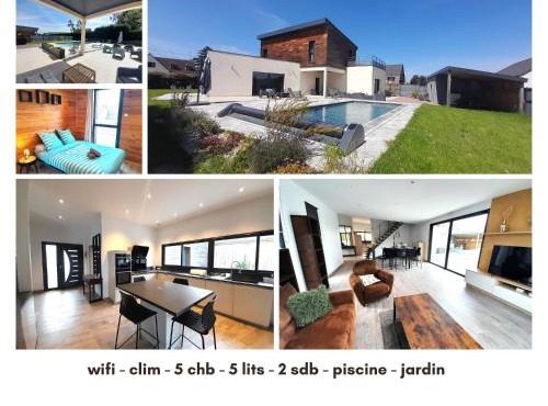 Sublime villa 9 pers- 5chb-pisicne-wifi