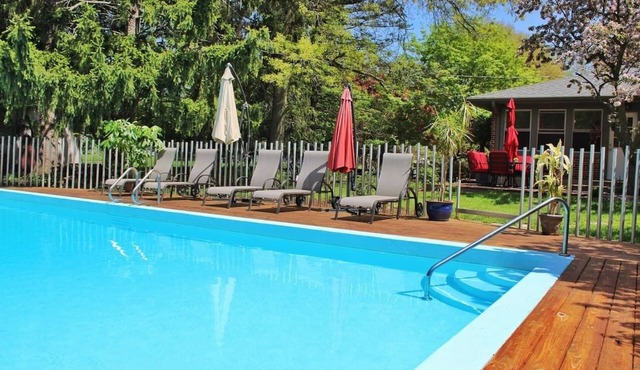 Suburban Garden on 1.5 acres with pool and hot tub