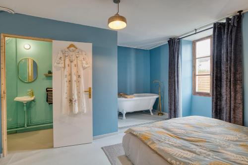 Suite Privée, Bain, Kitchenette, en Champagne