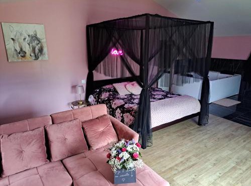 Suite romantique avec jaccuzi privé - La suite d'Élise