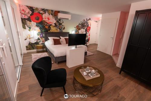 Suite Touraco, balnéo, terrasse - Parc des Oiseaux