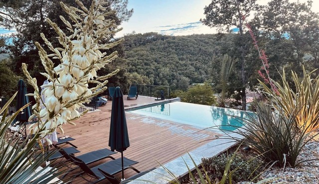 Suite with whirlpool bath in the heart of the Cevennes mountains