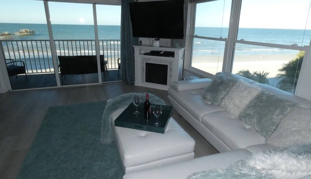 Summer dates AVAILABLE! BEACHFRONT CORNER 2/2 w/Jacuzzi & Electric FP!