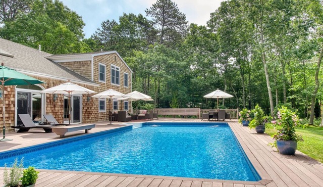 Summer fun at our private Wainscott retreat… 5 min to beach!