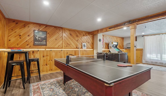 Summer getaway in White Mts with private game room on 1st floor.