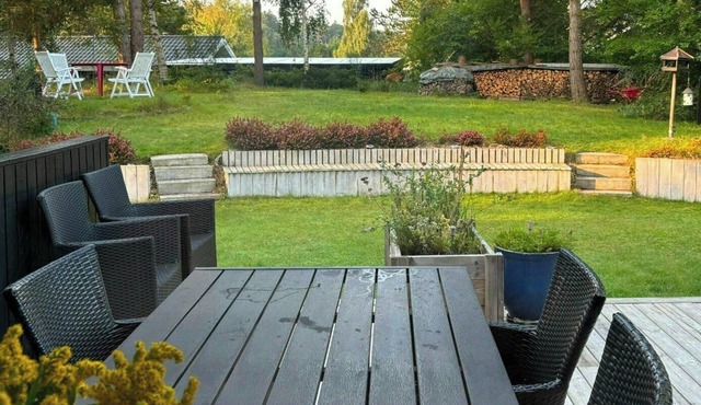 Summer house on natural plot with three terraces