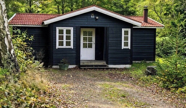 Summer house with wood stove near Vejrhøj canal