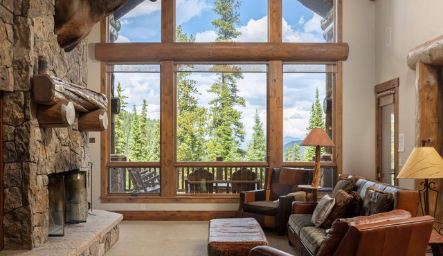 Summer Log Cabin by InvitedHome | Hike In/Out, Hot Tub, Pizza Oven, Vast Views