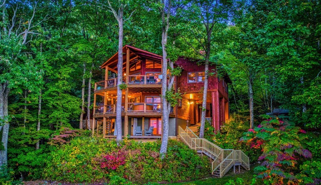 Summer Specials! Secluded Family Cabin w/Epic Views, Theater, Game RM, Fire Pit