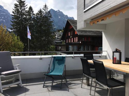 Summer Stay in Engelberg Apartment with Spacious Terrace & Mountain Views