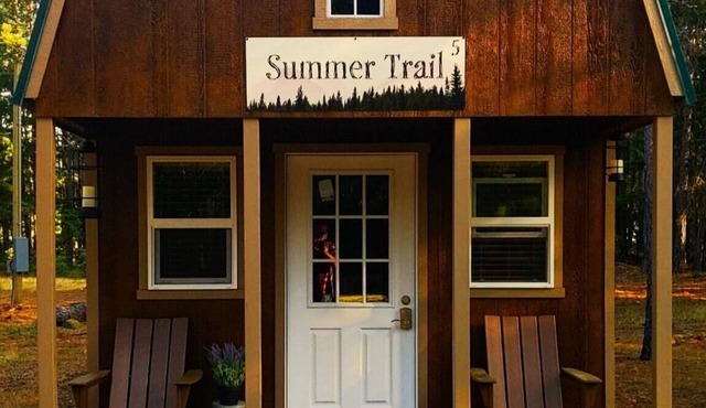 Summer Trail Cabin 5 - Restrooms and Showers are only a short walk away.