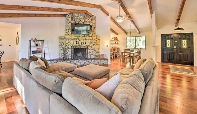 Sun-Dappled Cabin w/ Deck, Fire Pit & Kayaks!