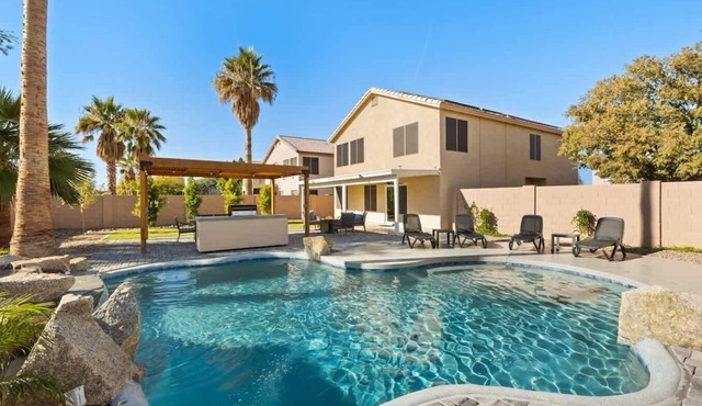 Sun-Drenched Terrace: Chic w/Grille, Firepit, Pool