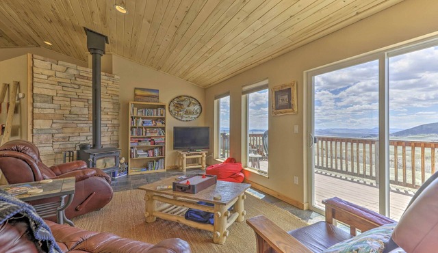 Sun-Soaked Fairplay Retreat w/Private Deck!