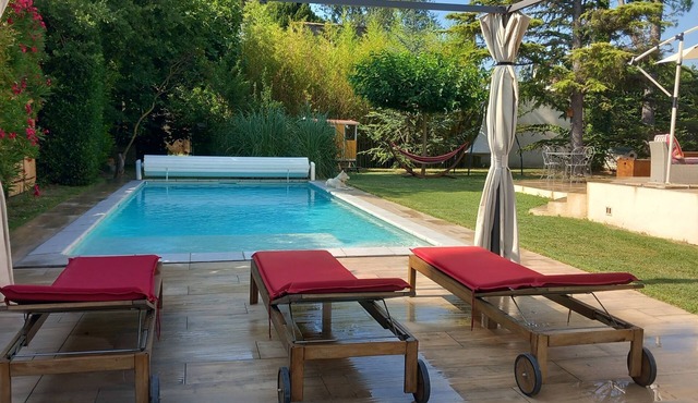 Sun, swimming, cicadas and tranquility with family or friends.