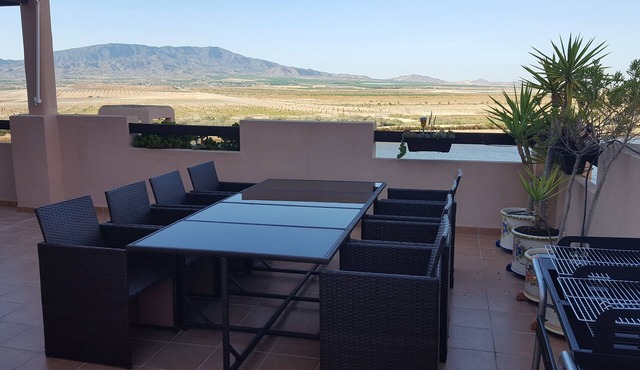 Sun Terrace - 5 Bed Apartment - Huge Terrace & Mountain Views with 24hr Security