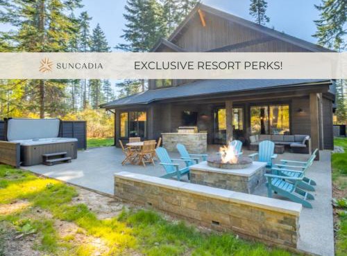 Suncadia 4 Bdrm Home Beautiful Floor to Ceiling Fireplace