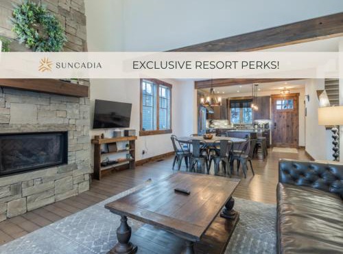 Suncadia Family Home, Near Parks with Game Room, Hot Tub, Fire Pit, and Exclusive Resort Pool Access