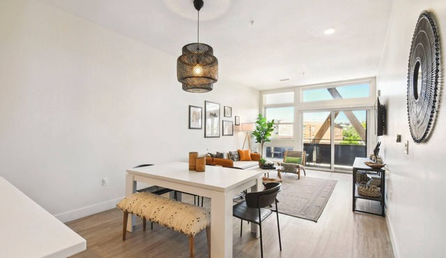 Sunlit Escape w/Garage | 1BR LoHi Loft | Balcony + Patio