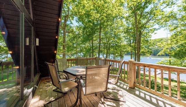 Sunlit Lakefront Cabin w/Fire Pit & Dock