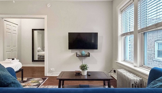 Sunlit Studio with City Charm