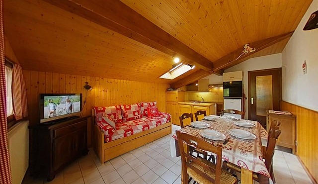 Sunny 2-star Apartment, 6 sleeps, near slopes, south balcony, ski shuttle