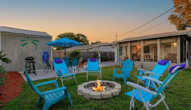 Sunny 5BR Oasis w/Yard, BBQ + Minutes to Beaches!