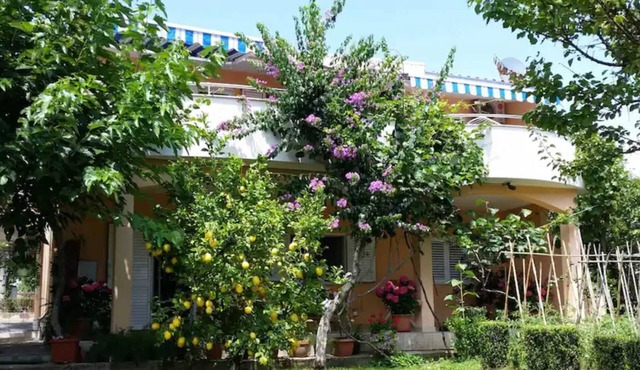 Sunny apartment with large balcony near the beach