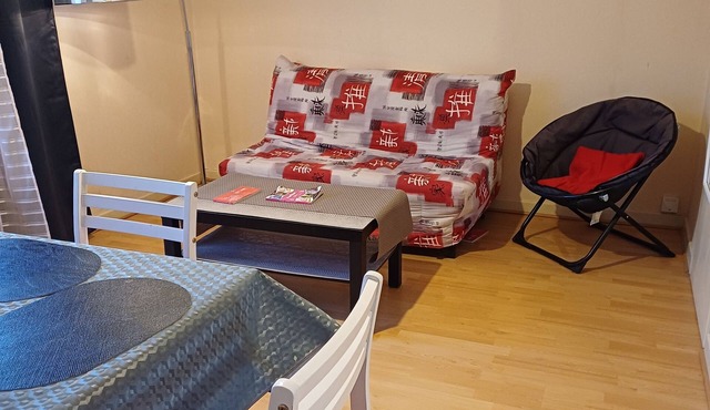 Sunny apartment with balcony near train station, hospital, Prisme.