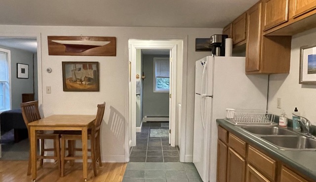 Sunny art-filled one-bedroom apartment on Maine Coast