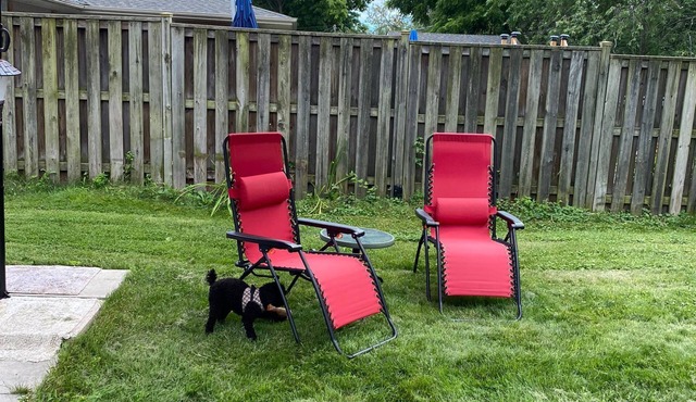 Sunny backyard retreat 5 min from train