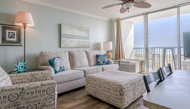 Sunny beachfront condo