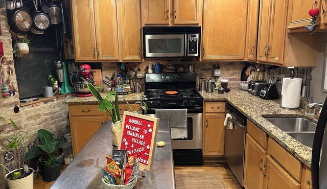 Sunny Character Filled Apartment in Ukrainian Village Chicago