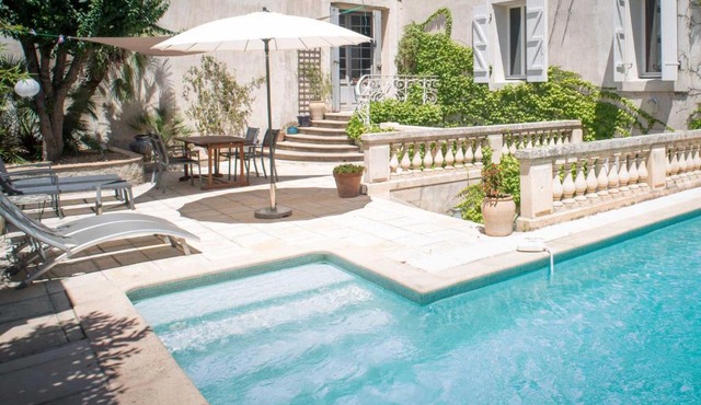Sunny Historic House in Canal du Midi Village with Pool near Beaches