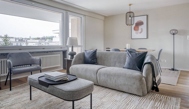 Sunny Kloten 4.5 Room w/ Storage & W/D, 3 min to Market, by Blueground