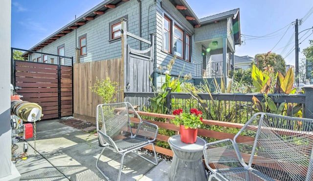 Sunny Oakland Retreat w/Patio & Cute Garden!