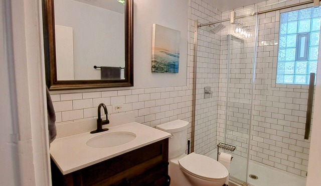Sunny Pilsen 2 Bed 1 Bath Apt W/Private Office and Garage Parking
