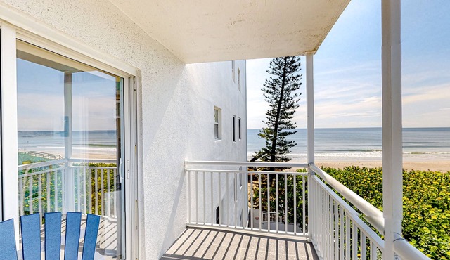 Sunny Satellite Beach 1BR Condo by the Sea W/Private Balcony & Partial Ocean View! ☀️