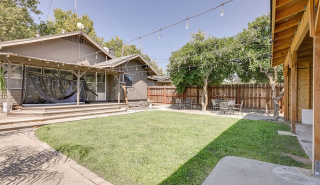 Sunny Turlock Cottage: Walk to Downtown!