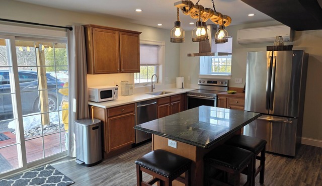 Sunnyside patio and pup 1-bedroom dog-friendly apartment with AC in Colchester