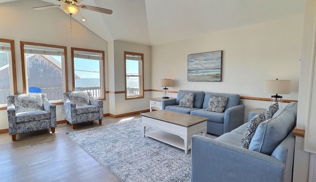 Sunrise Cottage- Excellent Ocean Views- Steps to Beach- Community Pool