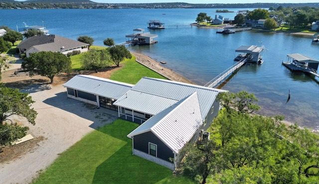 Sunrise Shore: Lakefront property with a private dock and slide. Sleeps 14