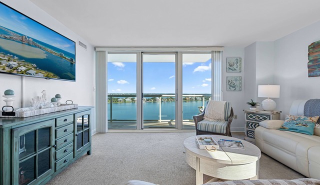 Sunset Bay Views! 3 bed, 2 bath End Unit Condo with Pool, Dock and Water Access