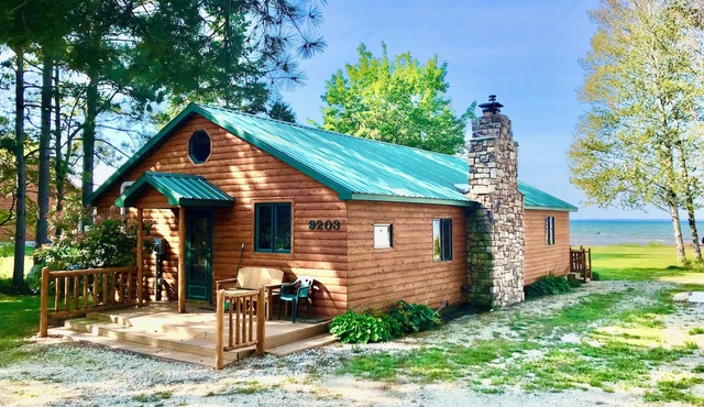 Sunset Beach Cottage on Lake Michigan with 240 feet of private sandy beach!