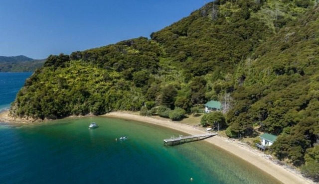 Sunset Cottage right on the beach.